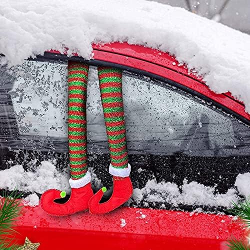 קישוטים לחג המולד המתאימים לרכבכם או לרכב אח תלויים רגליים מתאימות לאירוע עידוד חגיגי ומסיבה
