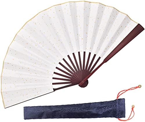 מאוורר מתקפל של הונשאן, מעריצי נייר במבוק שואן/מאוורר מתקפל של אומנויות סיניות מסורתיות עם שרוול בד לקישוטים