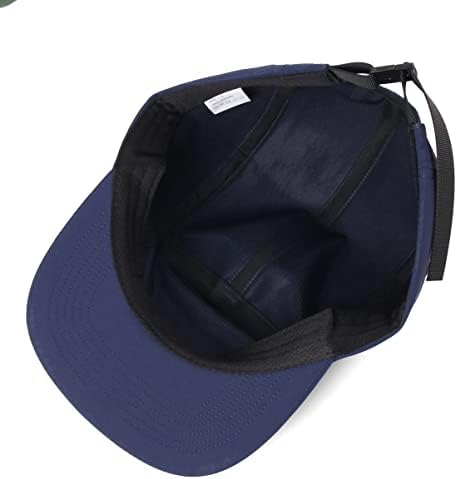 דונגקינג 5 פנלים קלאסי בייסבול כובע מחנה כובע טסלון קצר שולי כובע מהיר יבש כובע שטוח ביל גדול