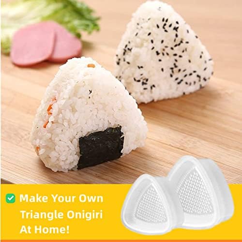עובש ncyoew onigiri, Musubi Maker Press ו- 2 תבניות אורז משולש, ערכת Musubi Maker Maker - הכינו