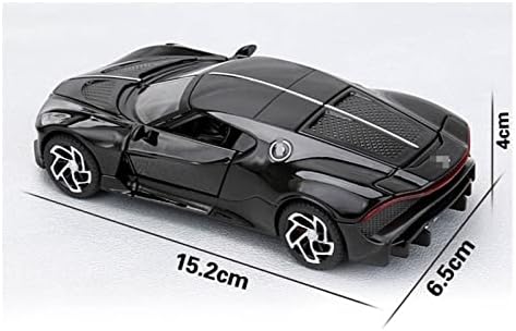 דגם מכוניות בקנה מידה עבור Bugatti la Voiture Noire Sports רכב סגסוגת סגסוגת דגמי מכוניות 4 דלתות
