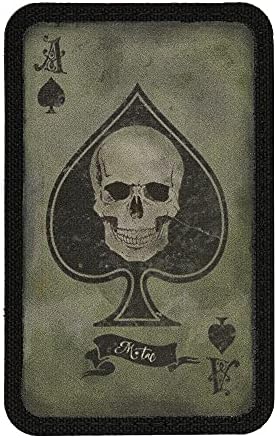 M-tac ace of spades כרטיס מוות טקטי טקטי טלאי טלאי קרב צבא מחברים