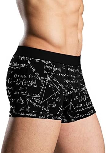 פורמולה מתמטית גברים תחתונים נושמים תקצירי בוקסר גזעים אלסטיים תחתונים רכים