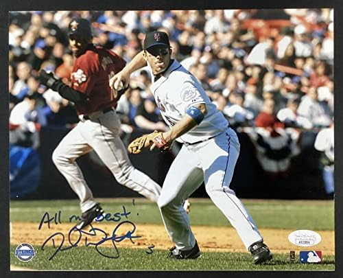 דייוויד רייט חתום תמונה 8x10 בייסבול ניו יורק מטס חתימה הכי טוב הכתובת JSA - תמונות MLB עם חתימה