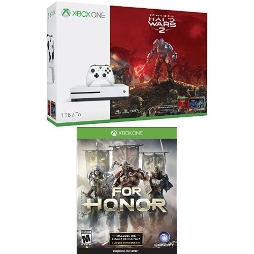 קונסולת Xbox One S 1TB - Halo Wars 2 חבילה + לכבוד