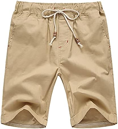 מכנסיים קצרים של קינגאוגו לגברים מכנסי מותניים אלסטיים מכנסיים קצרים מוצקים מכנסיים קצרים יבש
