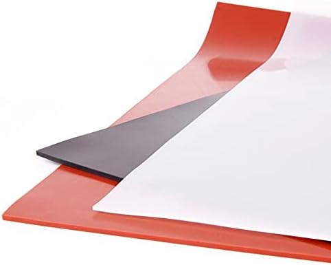 גיליון גומי סיליקון גודל 50x50 סמ, עובי 1/1.5/2/3/4/5 ממ אדום או שחור צבע גומי אטם אטם לוח דק - לוח