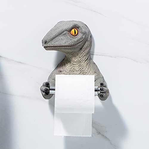 מחזיק מגבת נייר דינוזאור מצויר של סנוסיי מחזיק מגבת נייר ללא קידוח מתקן מגבות למטבח, חדר אמבטיה, חדר