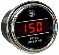מד לחץ דלק לקנוורת '2005 או קודם - לוחית: כרום - צבע LED: אדום - טווח PSI: 0-300 PSI