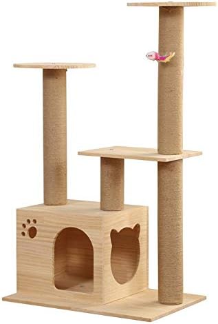 טונפופ חתול עץ דירה סיסל חתול סטנד רב שכבתי חתול טיפוס מסגרת חתול של משחקים חסון חתול טיפוס מסגרת גרם