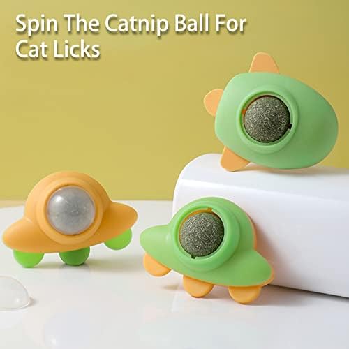 כדורי צעצועים לחתולים של Honrane Catnip, צעצועים בריאים לחתלתול לחתולים לחתולים וחתלתולים, צעצוע כדור חתול