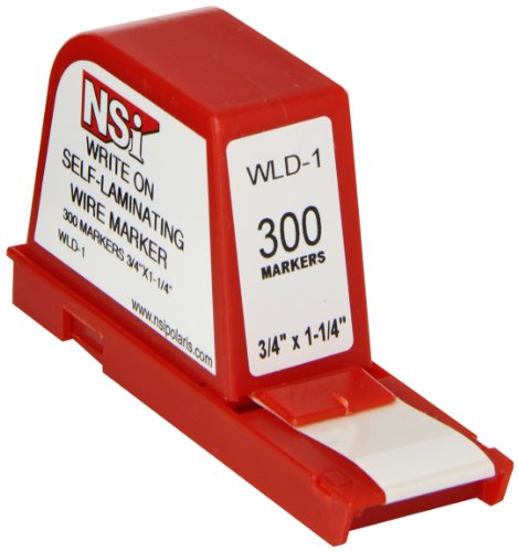 NSI Industries, LLC כתיבה עצמית למינון חוט למינון מתקן, רוחב 1.25 , אורך תווית 0.75-WLD-1