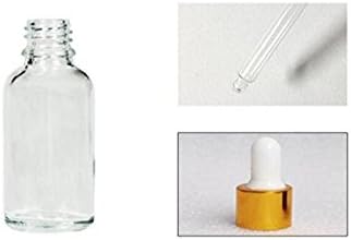 4 יחידות ריק למילוי חוזר ברור חיוני שמן בושם קוסמטי זכוכית בקבוק מיכל צנצנת בקבוקון עם זכוכית עין טפטפת