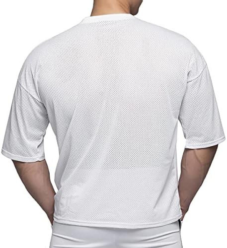 חולצות אימון Magiftbox Mens חולצות שרוול קצר יתר על המידה חולצות חדר כושר בגודל גדול בגודל הכדורסל חולצות