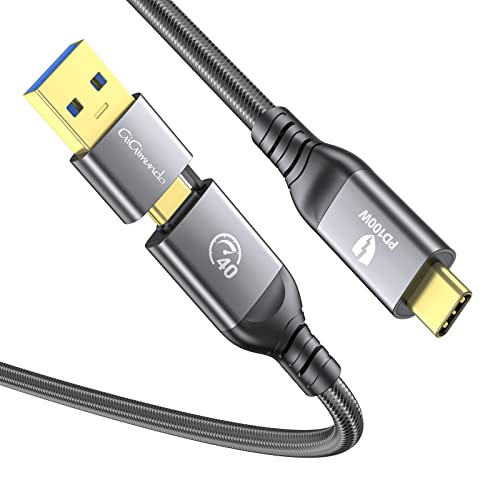 Gigimundo USB 4 כבל 3.3 ft, Thunderbolt 3/4 תואם, פלט וידאו 8K 60Hz, העברת נתונים של 40 ג'יגה-ביט