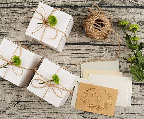 קופסאות מתנה לבנות קטנות 4 על 4 על 4 קופסאות מתנה עם מכסים למתנות שושבינה, שושבינים, סנדקית, חתונה