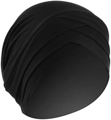 למתוח טורבן לנשים אתני ראש כורכת רפוי כובע קל משקל בציר צלב לעטוף טורבן שיער מכסה כפת כובע