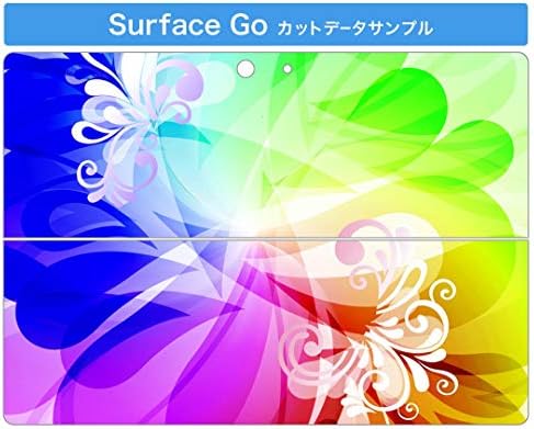 כיסוי מדבקות Igsticker עבור Microsoft Surface Go/Go 2 אולטרה דק מגן מדבקת גוף עורות 002070 קמח פרחים