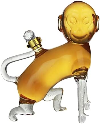 קוף ויסקי דקנטר, בקבוק ויסקי בעלי חיים ללא עופרת זכוכית, 1000 מל משקאות חריפים לוויסקי, וודקה, סקוטש, רום,