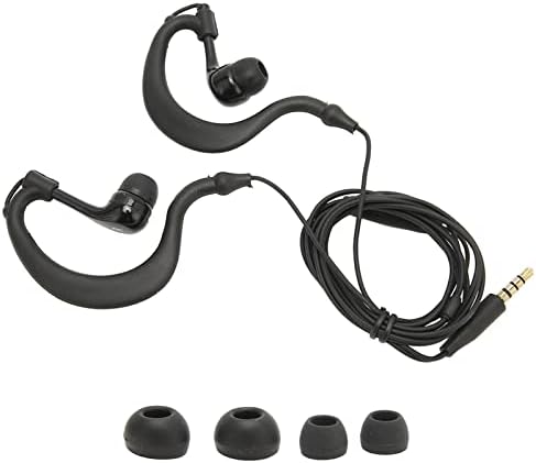 אוזניות של jectse earhook, אטומות למים מעל אוזניות וו אוזניים עם 4 אוזניות, מבטל רעש אוזניות ספורט קוויות