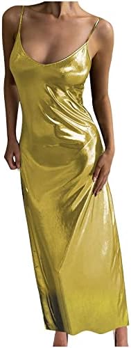 Sparkly עמוק V Spaghetti Spaghetti שמלת נשף לנשים שמלת ערב גוף ללא שרוולים שמלת ערב מועדון מקסי