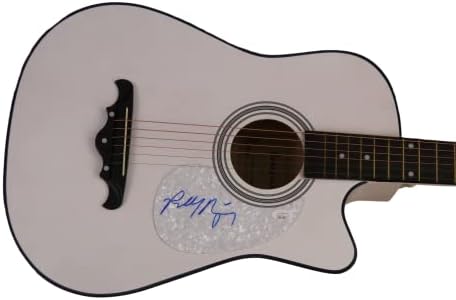 רובי קריגר חתם על חתימה בגודל מלא גיטרה אקוסטית עם ג 'יימס ספנס אימות ג' יי. אס. איי. קואה - הדלתות עם ג 'ים