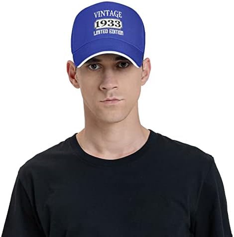 וינטג '1933 מהדורה מוגבלת כובע בייסבול במצוקה לגברים משנות ה -90 וינטג' שטף ג'ינס כובע בייסבול מתכוונן