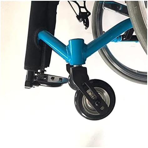 לבן ללבוש עמיד 4-אינץ גלגלים גלגלים כחול קדמי החלקה מוצק גומי גלגלים, מתאים עבור רוב גלגלים מסתובבים גלגלים