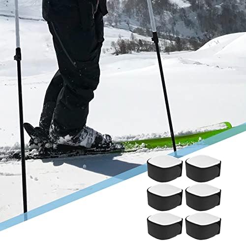Lioobo קלטת אתלטית קלטת אתלטי קלטת חדר כושר חגורה סקי גאדג'טים 6 יחידות מזחלת ניילון רצועות רצועות מגלש דבק