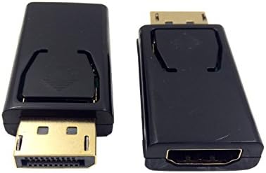 DP ל- HDMI מתאם Haokiang 1PCS 1080p מצופה זהב מצופה תצוגה לתצוגה של HDMI זכר לממיר נשי מתאם 1.3