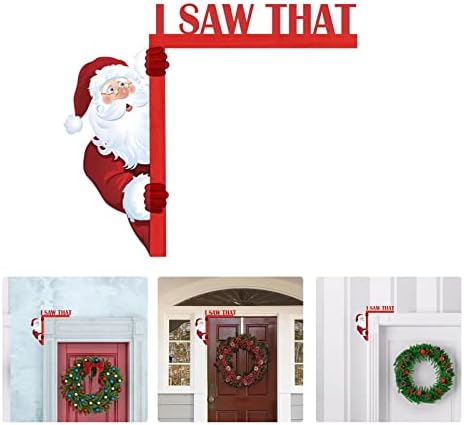 סנטה קלאו דלת חג המולד פינת קישוט DIY את הקריאייטיב הקריאייטיבים הביתיים בתים תפאורה מצחיק בפינה שלי סרט