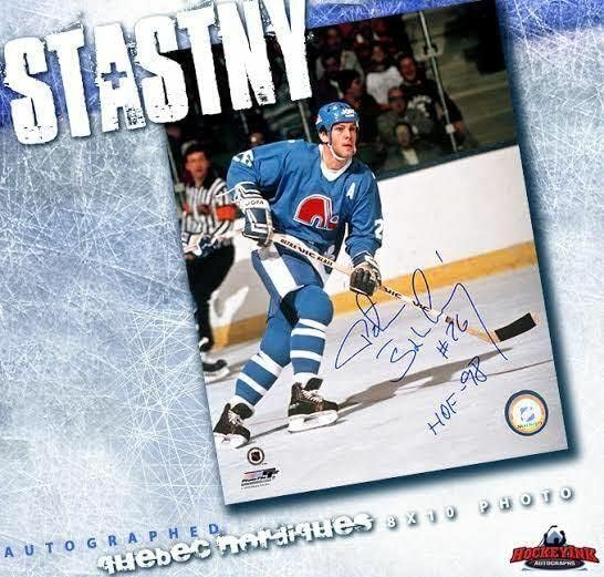 פיטר סטסטני חתום על קוויבק נורדיקים 8 x 10-70019 - תמונות NHL עם חתימה