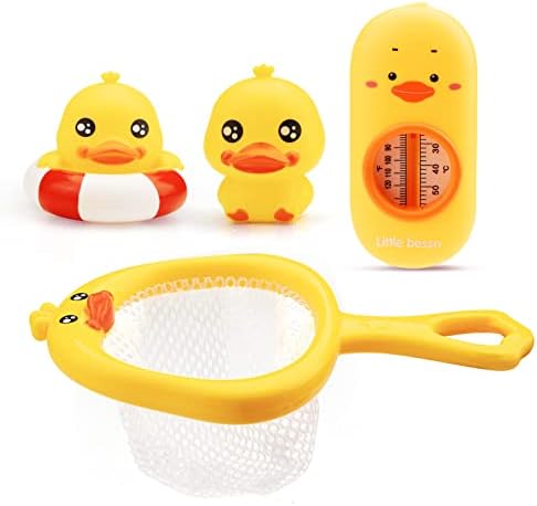 דיג ' וי 8 יחידות אמבט צעצוע סט עם חשמלי מקלחת, צף מתיז צעצועי ודיג משחק,אמבטיה צעצוע מושלם לפעוטות