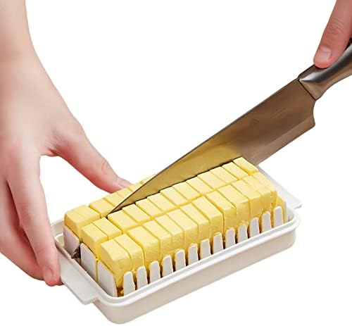 תבשיל חמאת צלופח עם מכסה, חיתוך חמאה מארז רב -מטרה מנות חמאה מנות חמאה עם מכסים לצרכי בישול מחזיק אחסון גבינה