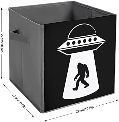 UFO Bigfoot Bightable Storage Storage Bin Cubes Cubes ארגון קופסה מתקפלת עם ידיות