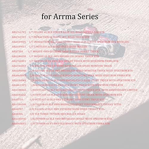 סגסוגת ARA320468 הרזה מנוע הזזה עבור ARRMA 1/8 ידוע לשמצה 6S מנוע צלחת הרכבה טייפון 6S BLX, 1/7