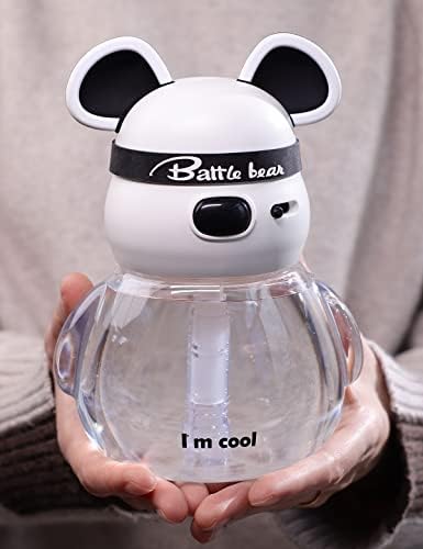 COTTHOSET דוב חמוד בקבוק מים עם ידית קש עם כובע כובע דליפת TRITAN BPA בחינם כד מים לשימוש חוזר