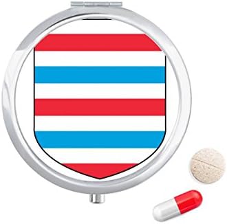 לוקסמבורג אירופה לאומי סמל גלולת מקרה כיס רפואת אחסון תיבת מיכל מתקן