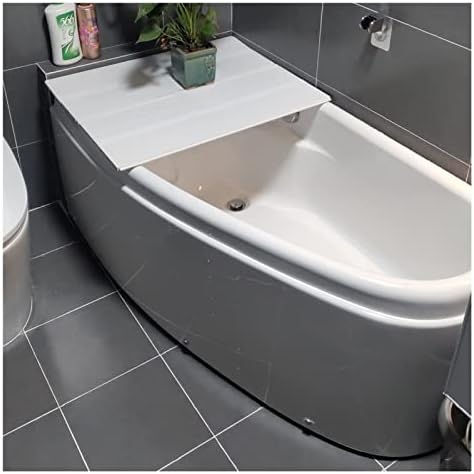 מגש אמבטיה מתקפל מכסה אמבטיה PVC, לוח אבק הוכחת מים תריס מכסה אמבטיה מכסה אמבטיה כיסוי בידוד, עובי 1.2