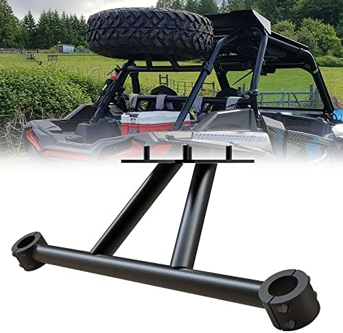 Elitewill RZR צמיג חילוף הר RZR צמיג חילוף עם ציפוי אבקה שחור מתאים לשנים 2014-2022 פולאריס RZR XP 1000/4