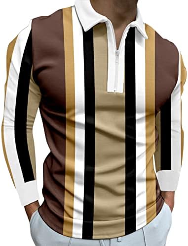 XXBR 2022 חולצות פולו חדשות לגברים, שרוול ארוך טלאים טלאים טלאים גולף חולצת מעצבי שרירים מזדמנים