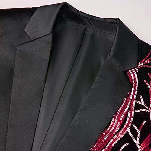 גברים שחור נצנצים מבריק לנשף חליפת מעיל אחד כפתור רזה בכושר ספורט מעילי טרייל טוקסידו לחתונה אירועים