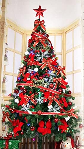 סט עץ חג המולד של QAPPZ 1.2/1.5/1.8 מ 'ביתי זוהר מוצפן זוהר עץ חג המולד גדול סט קישוט לעיטור 2.7