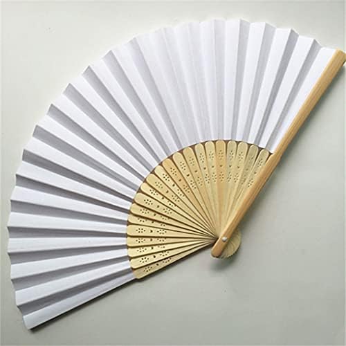 SSLFQND 1PC 21 סמ קיץ מאווררי נייר סיני מעריצי נייר כיס מתקפל מאוורר לחתונה מאוור