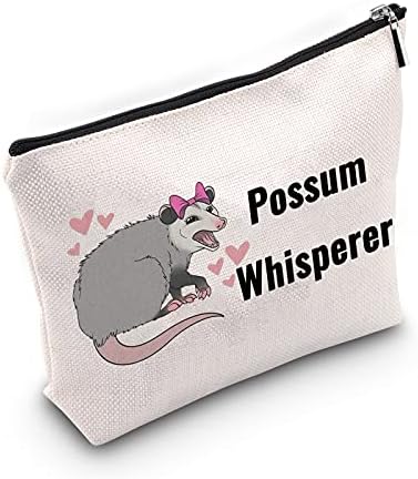 Jniap possum Opposum מתנה פוסום לוחש איפור איפור שקית רוכסן קוסמטיק שקית מטלה
