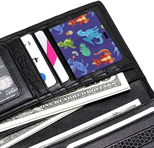 דרקוני כיבוי או דינוזאורים חמודים זיכרון USB מקל עסקים פלאש מכסים בכרטיס אשראי צורת כרטיס בנק אשראי