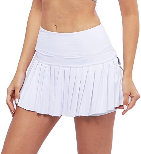 חצאיות טניס של Saniripple עם כיסים חצאיות מיני לנשים גולף אתלטי מפעיל חצאית אימון ספורט ספורט בגדי לבוש