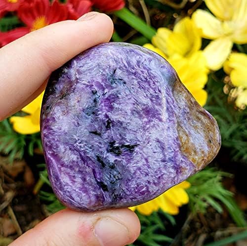 צ'ארואיט נוצר ללא יד מלוטש ריפוי גביש גדול צ'אקרה מטאפיזית טבעית אבן חן charoite 8