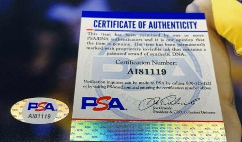 קייל קוזמה חתם על לוס אנג'לס לייקרס כדורסל 11x14 תמונה PSA AI81119 - תמונות NBA עם חתימה
