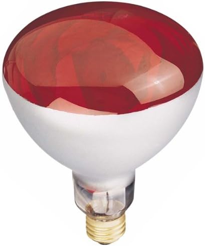 גלוב אלקטריק 03917 250 וואט 40 נורת מנורת חום ליבון, בסיס 26, אדום